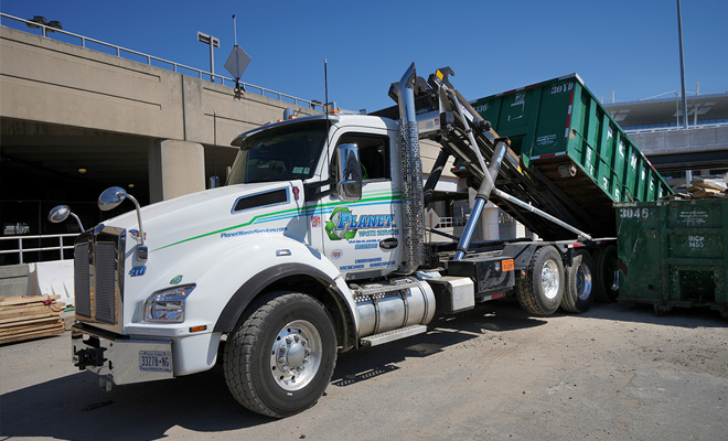 Construction Waste Container Delivery